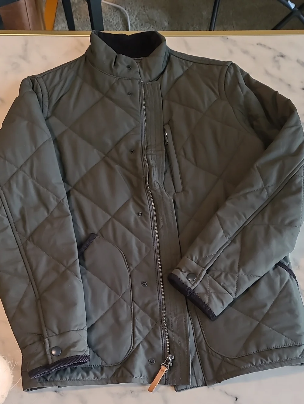 J. Crew Quilted Sussex Chore Jacket Army Green Men’s XS